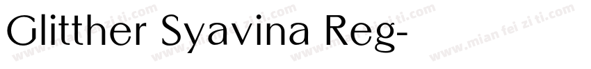 Glitther Syavina Reg字体转换
